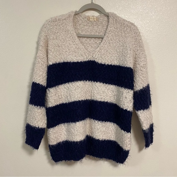 Altar’d State Sweater Women’s Size Small/Medium Stripped Cotton Blend Sweater - Picture 9 of 15
